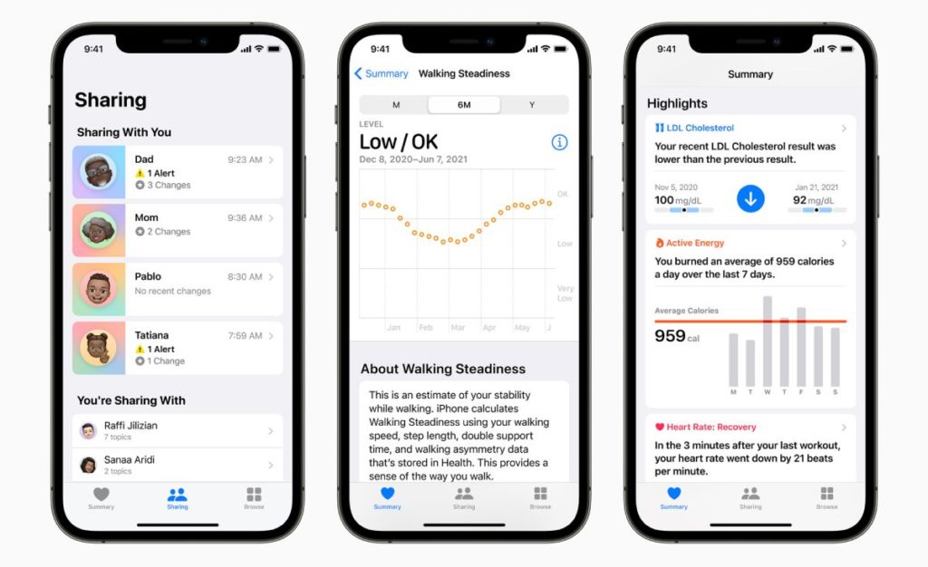 Apple health app update