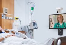 Amwell launches a new smart TV carepoint device for hospitals Amwell Hospital TV 100