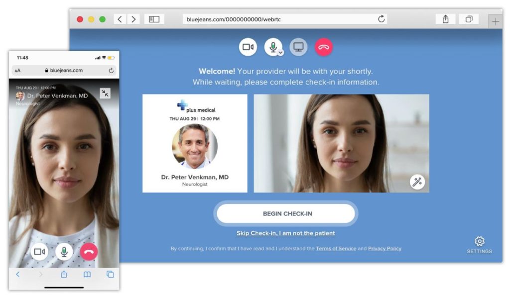 Blue Jeans telehealth