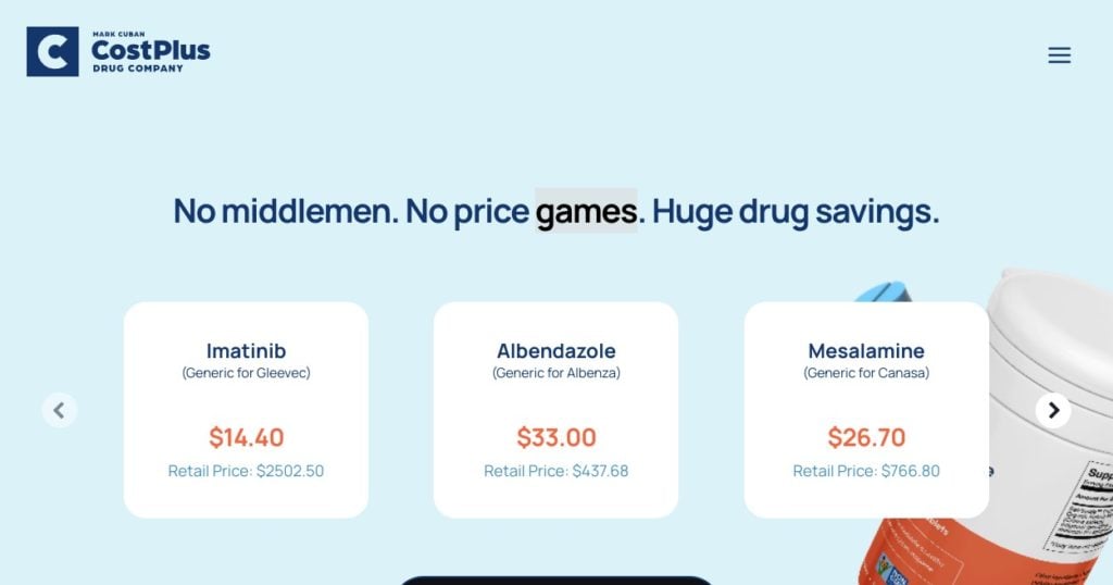 Mark Cuban Cost Plus Drug