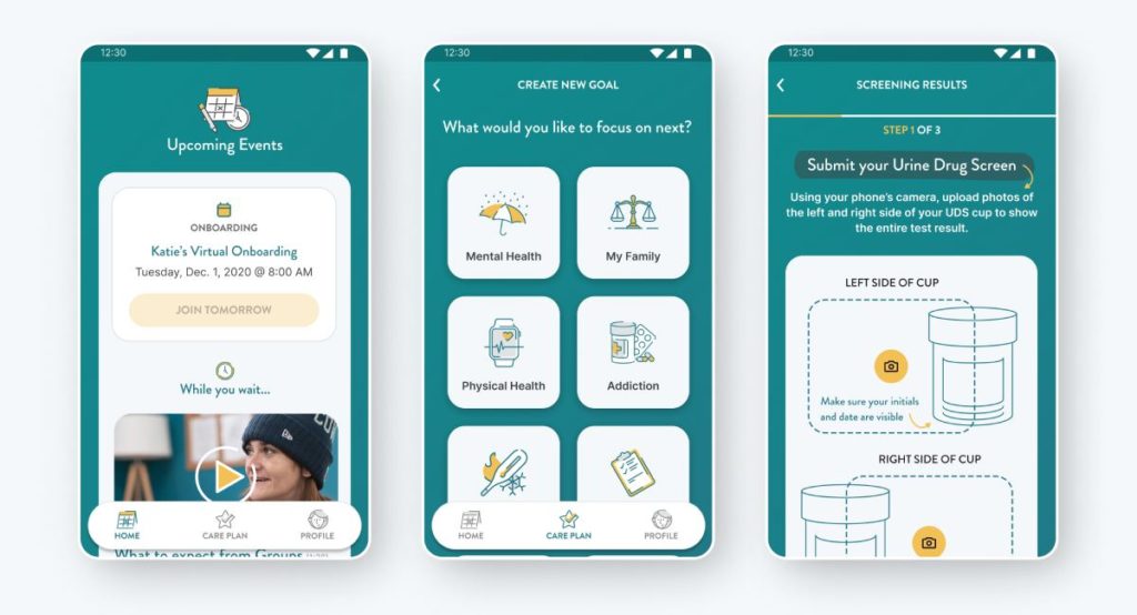 Groups Recover Together - digital health platform