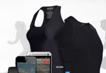 Hexoskin using shirts to gather user vitals Hexoskin using shirts to gather user vitals