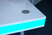 TableAir smart table for sitting and standing gathering pre-orders at Kickstarter TableAir smart table